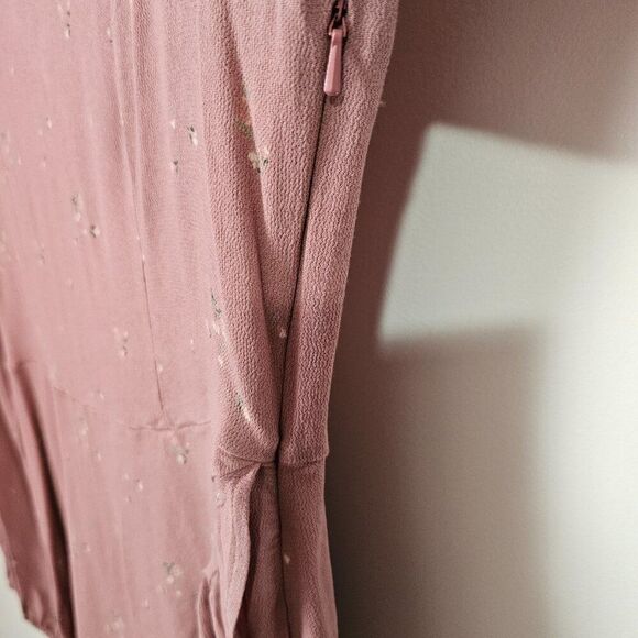 EUC AMERICAN EAGLE OUTFITTERS BLUSH PINK DITSY FLORAL RUFFLED SHORT DRESS SZ M - Picture 11 of 16